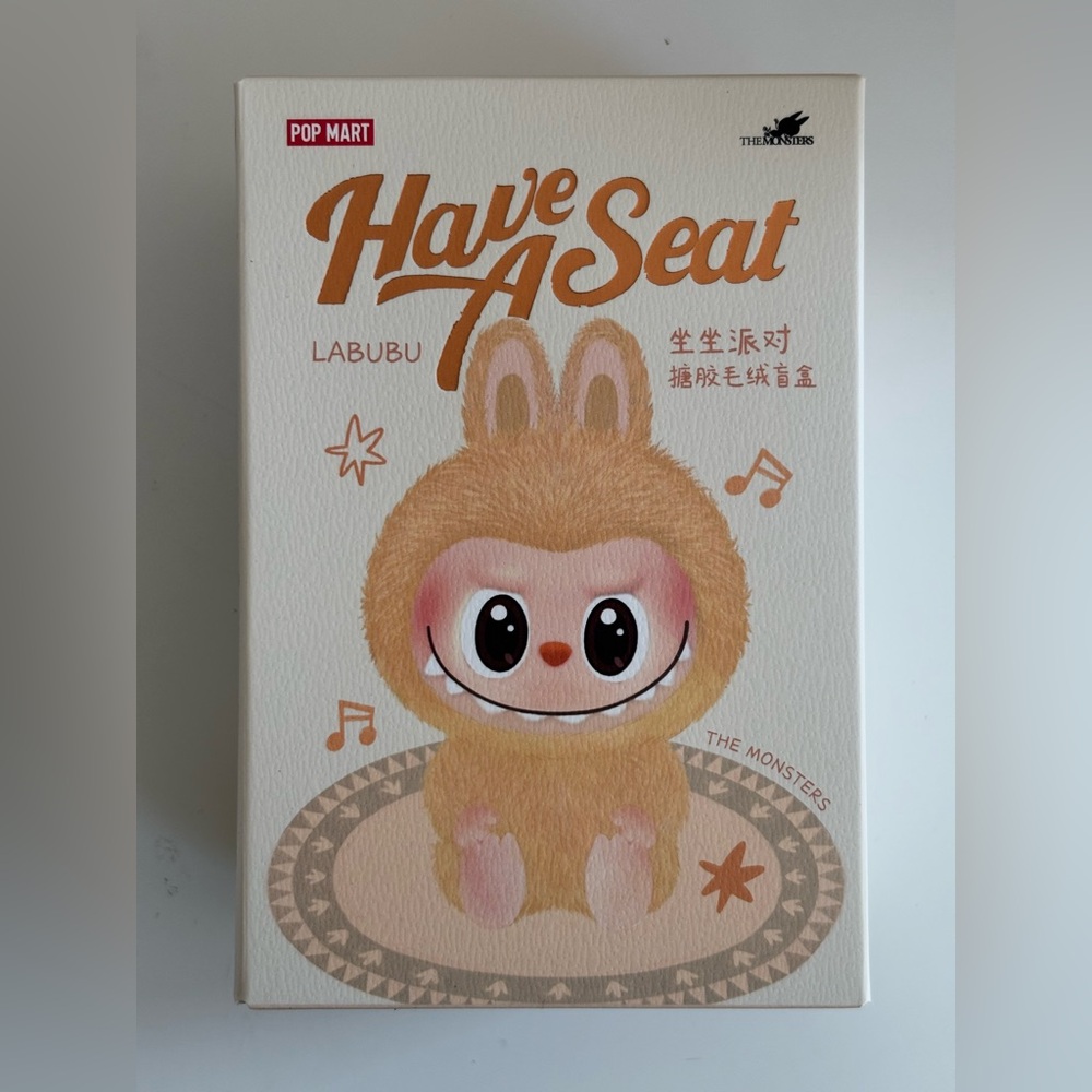 Unopened HEHE PopNow PopMart Labubu Have a Seat Blind Box